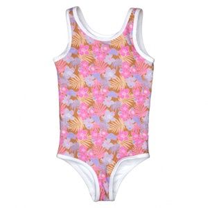Charleston Mini One Piece- Tiare Hawaii- Palm Floral 6-12 mth
